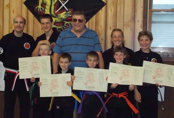 Soke Cavalier and his Junior Students