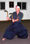 Kobudo - Hanshi Roztocil working with Kama